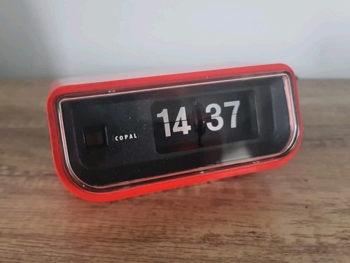 Vintage copal flip clock model - clock,