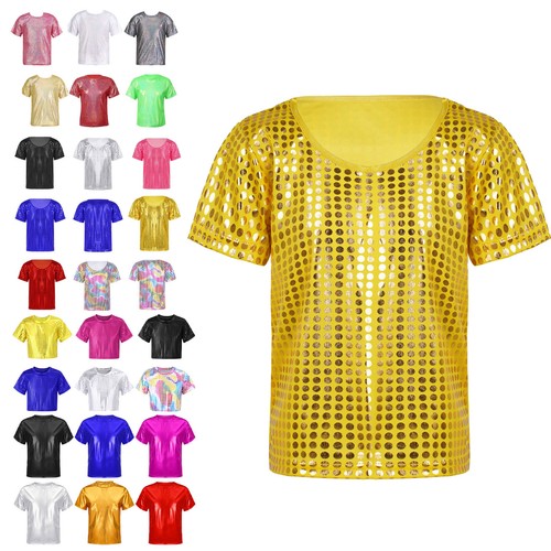 Boys girls shirt sparkly - uk,