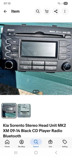 Kia sorento radio - kia,
