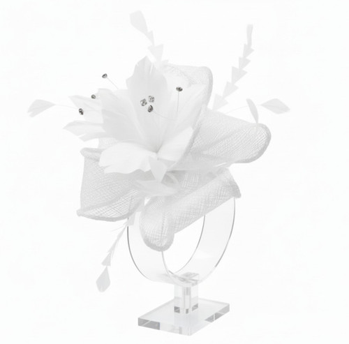 Small flower feather hair - feather,