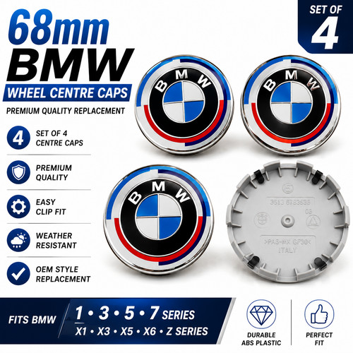 Set bmw wheel - 4, caps