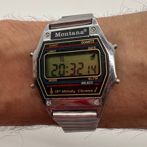 Vintage montana digital watch - montana,
