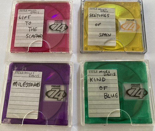 Used maxell mini discs - maxell,
