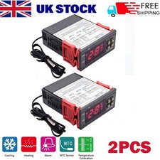 2PC All Purpose STC-1000 12V Digital Temperature Controller Thermostat W/ Sensor