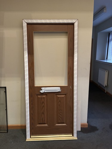 Composite door with - with, top