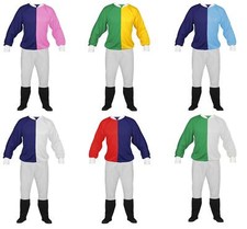 Adults Jockey Horse Racing Cheltenham Grand National Fancy Dress Costume