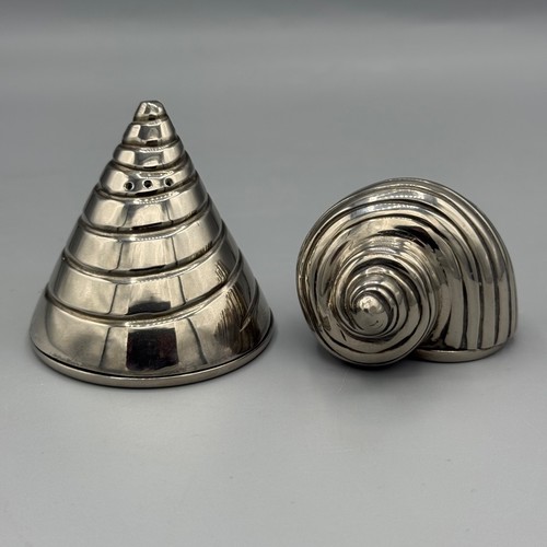 Silver plated shells salt - plated,