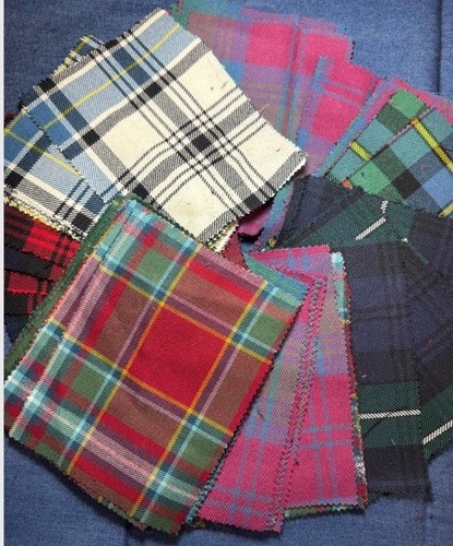 Tartan rectangle scottish wool - tartan,