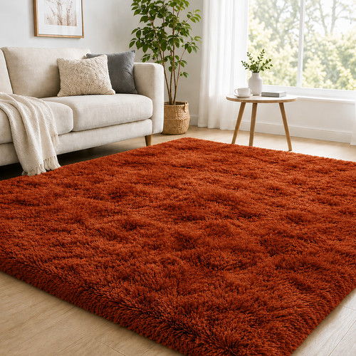 Fluffy rugs anti slip large - rugs, anti-slip