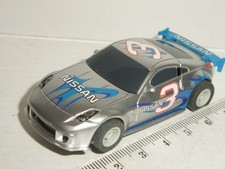 12V MICRO Scalextric - Nissan 350Z #3 Silver - Exc. Cdn.