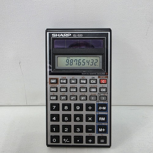 Vintage sharp 520 solar - el-520,