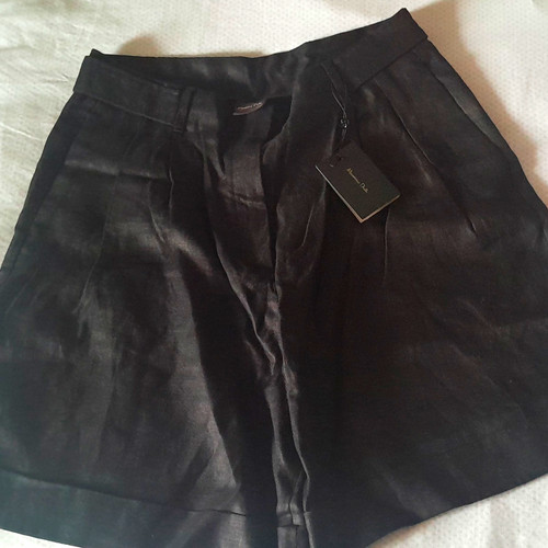 Massimo dutti black linen - black,
