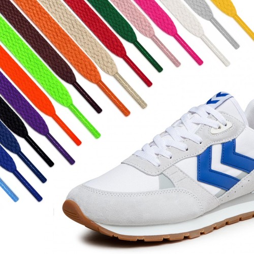 Shoe laces flat coloured - shoe,