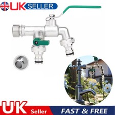 UK Double Garden Tap with 1/2