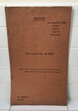 Wavemeter W1191 Handbook – 1942