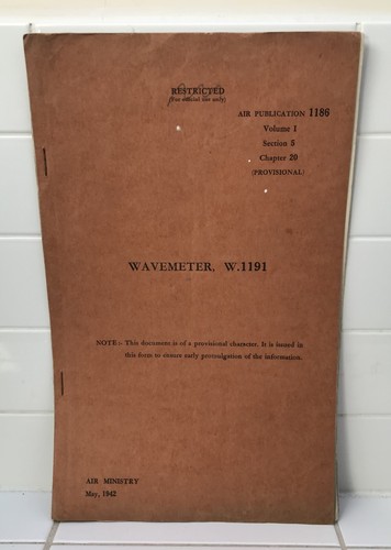 Wavemeter w1191 handbook - wavemeter,