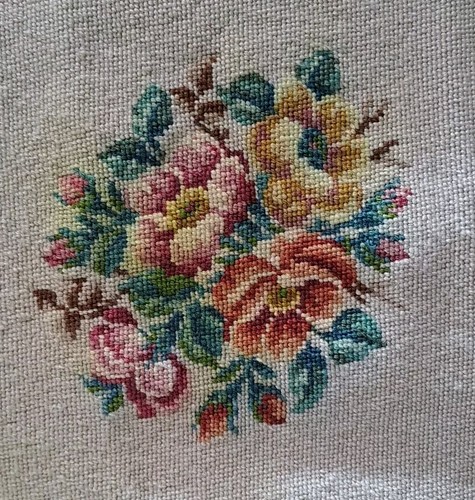 Pretty vintage hand worked - pretty,