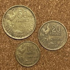 French coins 50F 1953, 20F