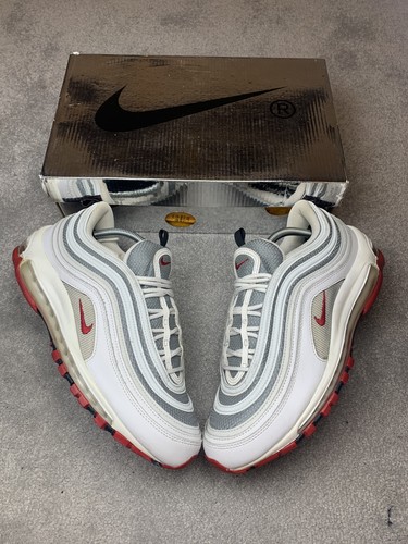 Nike air max white red - 97,