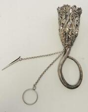 Antique Sterling Silver Repousse Tussie Mussie Posy Holder