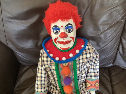 Clown ventriloquist dummy - ventriloquist,