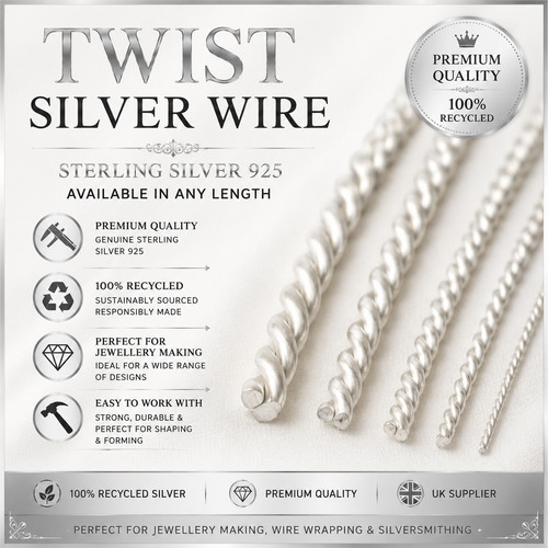 Sterling silver 925 twist - 925, wire