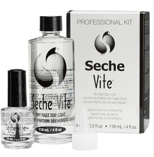 Seche Vite Fast Dry Top Coat Professional Kit – 14ml + 118ml Refill