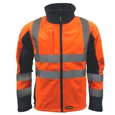 Standsafe Reflective High Visibility Hi Vis Viz Work Soft Shell Jacket  S-3XL
