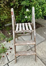 Small Vintage Wooden Steps Step Ladder