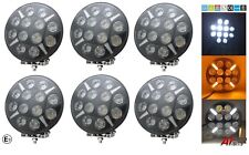 6X 9" Jumbo Round Full LED Spot Light For Sprinter Crafter Vivaro Transit Vans