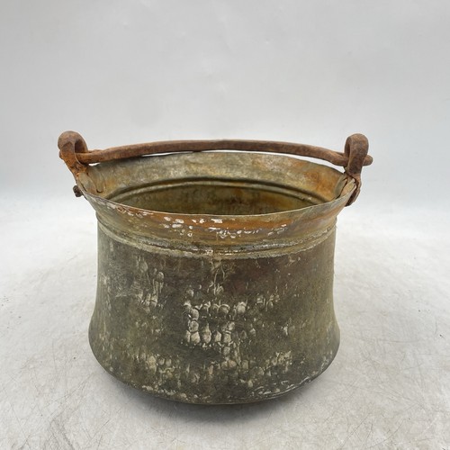 Antique hammered copper bucket - antique,