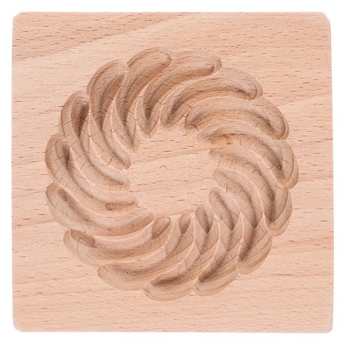 Natural wooden cookie press - natural,