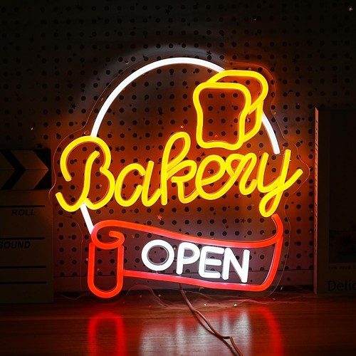 Bakery open business - neon, led