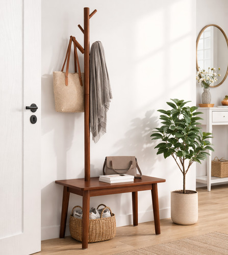 Coat rack shoe bench - shoe,