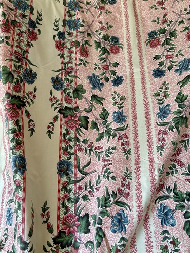 Vintage french floral cotton - floral,