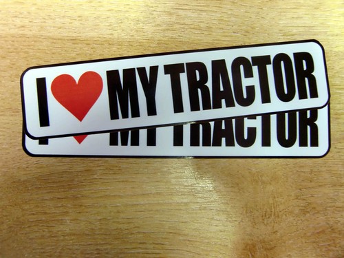 Love tractor decals - "i, my