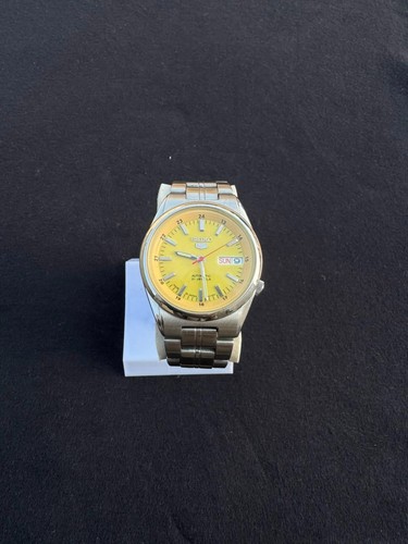 Seiko men yellow - 5, railway