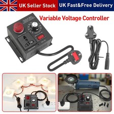 AC 220V 4000W Variable Voltage Regulator Speed Motor Fan Control Controller UK