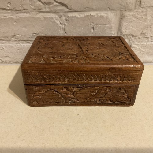 Vintage wooden box - box, carved
