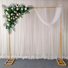 3x3m Wedding Stand Flower Rack Arch Iron Party Door Garden Metal Prop Decor UK