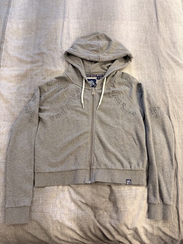 Superdry grey cotton crochet - grey, cotton/crochet