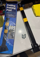 Folding Locking Parking Bollard Post Barrier Security Driveway Car Park Drive UK