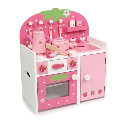 Pink wooden play - , with