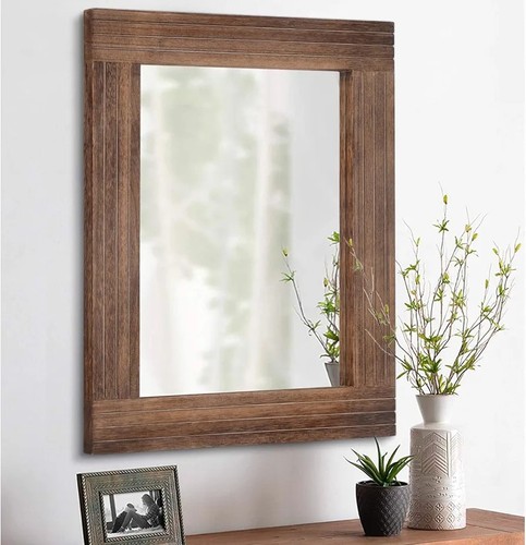 Rustic wall mirror rectangular - rustic,