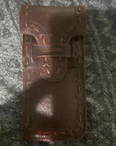 Vintage leather unicorn - unicorn, brown