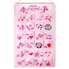 Pink Christmas Fabric Advent