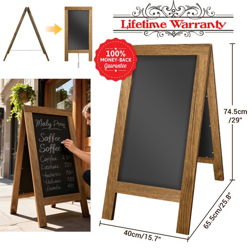Double sided chalkboard - double,