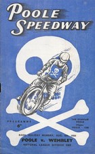 1956 Poole v Wembley Speedway Programme (6/8/56)