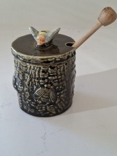 Vintage Secla Green Honey Pot