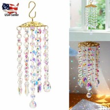 Colorful crystal wind chimes - crystal,